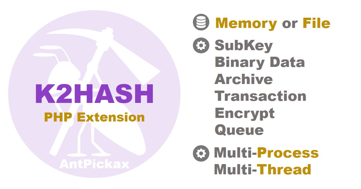 k2HASH PHP Extension